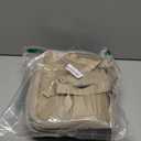 Uselike Travel Backpack for Women, 15.6 Inch Laptop Backpack, Quilted College Bookbag, Cute Work Backpacks, Water Resistant (Khaki Ash)