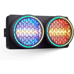 COB Stage Lights, RGBWA LED Blinder Spotlight, Par Can Stage Light Retro Matrix Light with Golden Halo Effect, DMX512 Sound-Active Uplighing for Party DJ Party Club Wedding Events
