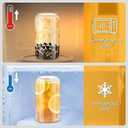 sungwoo 4PCS Glass Cups with Bamboo Lids and Straws, 16OZ Ice Coffee Cup, Drinking Cup set with Wooden Lids, Home Essential Glass Tumblers for Beer, Cocktail, Tea and Latte Clear