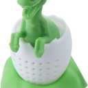 Tea Infuser- Dinosaur & eggshell Filter Diffuser Loose Tea Silicone Strainer for Different Mugs and Leaves,Green