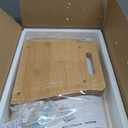 BAMBANG Extra Large Bread Box, Bread Box for Homemade Bread, Bamboo Wooden Bread Storage Container with Tool Holder & Handles & Window, Assembly Required(14.9" x 9.8" x 9.4") Natural