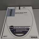 KOHLER 4636-RL-0 Cachet ReadyLatch Elongated Toilet Seat Slow Close, Soft Close Toilet Seat Quiet Lid, Contoured Grip-Tight Bumpers Installation Hardware, Apartment Essentials, White