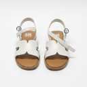 SM New York Girls Sandals Kids Open Toe Flat Sandals Ankle Strap Dress Shoes for Toddler Little Big Kid 5