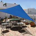 Garden EXPERT 16'x16'x23' Sun Shade Sail Blue Right Triangle Canopy Sail Shade Cloth for Patio Garden Outdoor Backyard