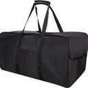 Golf Push Cart Bag 3 Wheel Folding Carry Bag for Push Carts Cover Protector Black Extra-Large Capacity Cover Collapsible