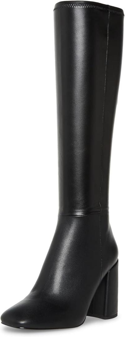 Steve Madden Women's Lizah Knee High Boot (9, Black)