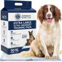American Kennel Club Scented Puppy Training Pads with Ultra Absorbent Quick Dry Gel 28 x 30 Pee Pads for Dogs - Fresh Scented - 50 Count, XL