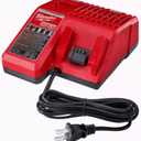 for Milwaukee 48-59-1812 M12 M18 18V 12V Dual Voltage Battery Charger