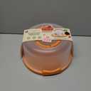 Ohuhu Cake Stand with Lid, Cake Carrier BPA-Free Cake Containers for 10 inch Cake with 2 Handles Cupcake Carrier - Plastic Cover Two Sided Base for Transport Pies Nuts Fruit Perfect Gifts