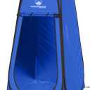 Pop Up Pod - Privacy Shower Tent, Dressing Room, or Portable Toilet Stall with Carry Bag for Camping, Beach, or Tailgate by Wakeman Outdoors (Blue)