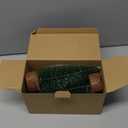 4 PCS Artificial Mini Christmas Trees, 7.9IN Bottle Brush Trees with 2 Modes Timer LED String Lights, Button Cell Battery Powered Desktop Pine Trees with Wooden Base for Home Xmas Decor (Warm White)