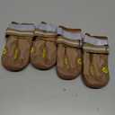 QUMY Dog Shoes for Large Dogs, Medium Dog Boots & Paw Protectors for Winter Snowy Day, Summer Hot Pavement, Water-Resistant in Rainy Weather, Outdoor Walking, Indoor Hardfloors Skid-Resistant Sole (Size 1: 1.8''x2.3''(W*L) (Pack of 4))