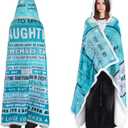 to My Daughter Gifts from Mom, Mother's Day Birthday Gift Sherpa Flannel Wearable Hoodie Blanket Gifts for Adult Daughter, Couch Blanket Hoodie Gift