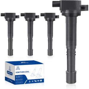 Ignition Coil Pack Compatible with Acura 2013-2018 ILX for Honda 2008-2012 Accord 2010-2011 Civic CR-V Crosstour L4 2.4L Replaces UF602 UF-602 30520-R40-007 Set of 4