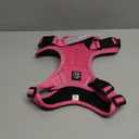 Heavy Duty Tactical Dog Harness for Medium Dogs, No Pull Dog Harness with Handle & Front Clip, Reflective Soft Padded, Hook and Loop Panel, Dog Vest for Walking, Service Training, Hotpink M