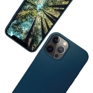 eplanita Eco Mobile Phone Case Compatible with iPhone 12 Pro Max, Plant Fiber, Drop Protection Cover, Durable and Sustainable (for iPhone 12 Pro Max, Dark Blue)