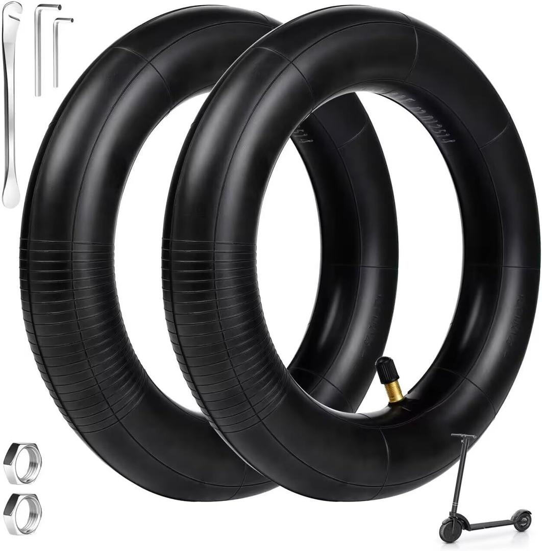 HNYYZL 10x2.125 Inner Tube (2-Pack) for Electric Scooters  0 Straight Valve Stem  Fits 10-Inch Tires on 6-Inch Rims