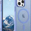 SUPFINE Magnetic for iPhone 12 Pro Max Case (Compatible with MagSafe) (Military Grade Drop Protection) Slim Translucent Matte Shockproof with Anti-Fingerprint Phone Case,Blue Purple