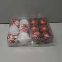 Christmas Ball Hanging decorations3.14 inch, 12 Pieces of shatterproof Christmas Tree Decoration Balls Set, Suitable for Party Floral Christmas Tree Decoration (3.14 inches 12 Balls)