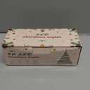 woohaha Clear Christmas Lights 2PACK 50Count 16Feet LED Bulb Mini String Lights for Indoor Xmas Tree Garland Birthday Wedding Party Festival Decoration, Green WireWarm White