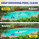 Acquaer Automatic Swimming Pool Cover Pump, Submersible Sump Pump with 3/4 Check Valve Adapter & 25ft Power Cord, Water Removal for Pool, Hot Tubs, Rooftops, Water Beds and More, 1/3 HP 2950 GPH