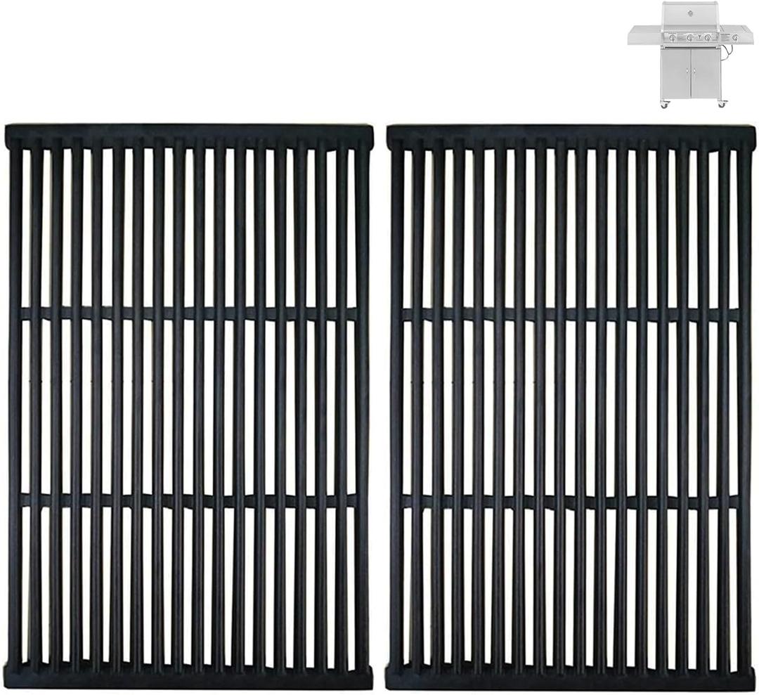 19" x 12 1/2" Cooking Grid for Brinkmann 810-2310-0, 810-2310-1, Cast Iron Cooking Grates for Charbroil Grill Grates Brinkmann Grill Replacement Parts for Charmglow