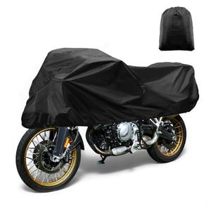 X AUTOHAUX Motorcycle Cover Outdoor Waterproof Motorbike Cover Half Cover 420D-PU Black Protection Sun Rain Cover Size M