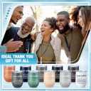 Patelai 10 Pcs Social Worker Appreciation Gifts for Coworker Employee 12 oz Tumbler Stainless Steel Inspirational Thank You Mug for Teacher Nurse Volunteer Social Worker Month(Classic)