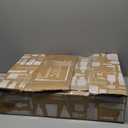 Rugcomf Round Rug 6ft Washable Circle Rug Non Slip Low Pile Boho Floral Small Circular Rug for Bedroom, Bathroom, Entryway, Kids Room, Office, College Dorm (Beige)