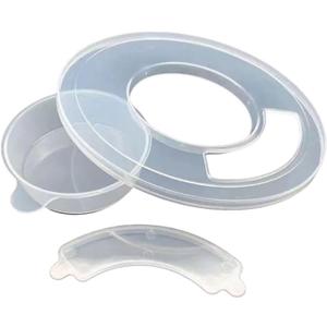 1 Piece of Plastic Cover, Compatible for KitchenAid Inclined Head Stand Mixer 4.5-5qt Stainless Steel Bowl Cover