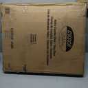 COSCO Retro Plastic & Vinyl Upholstered Stylair Retro Counter Height Chair with Step Stool, Comfortable Cushioned Seat and Back, in Black & Chrome Finish