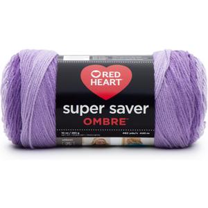 Red Heart - E305.3969 RED HEART Super Saver Ombre Yarn, 10 oz, VIOLET