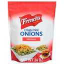 French's Original Crispy Fried Onions, 24 oz - One 24 Ounce Bag of Crunchy Fried Onions to Sprinkle on Salads, Potatoes, Chicken, Burgers and Green Bean Casseroles