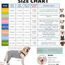 Dog Recovery Suit for Hid Leg, Soft Stretchy Pants for Hip Thigh Wound Protective Sleeves to Prevent Licking (Grey, XL(Reference Weight 13-22 lbs))