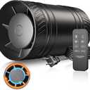 4 Inch Inline Fan with Remote, Upgraded 2Way 6Speed Inline Duct Fans High-Efficiency Exhaust Duct Fan DC Motor, Low Noise HVAC Ventilation in Basement Bathroom Workshop Attic FP126A