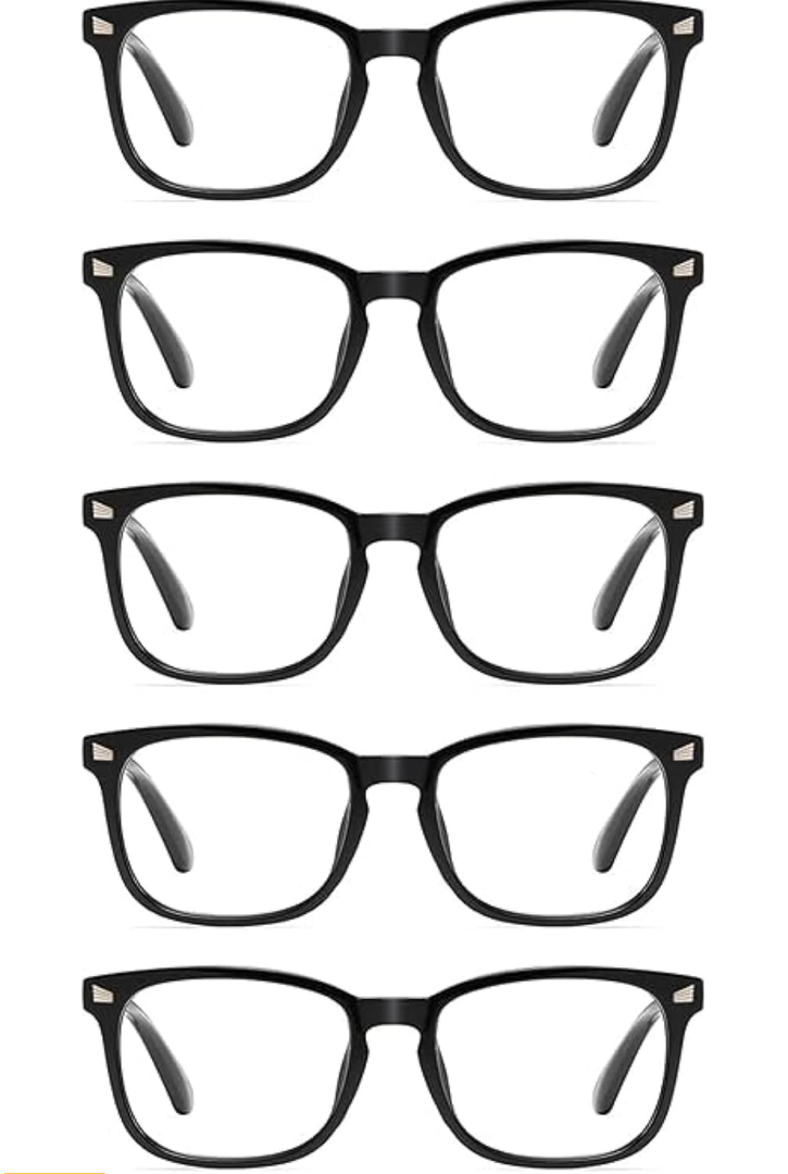 CCVOO Reading Glasses for Women/Men, Eyeglasses, Blue Light Readers for Women/Men, Computer Eye Glasses, Cheaters, +5.0