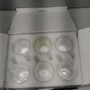 Gejoy 6 Sets Double Wall Glass Coffee Mugs with Spoon Insulated Clear Coffee Mug with Handle Borosilicate Glass Coffee Cups Latte Cup for Cappuccino, Tea, Latte, Espresso, Hot Beverage(12 OZ)