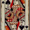 Vintage Poker Wall Decor Metal Sign Retro tin Sign Wall Decorative Signs for Man Cave Home Cafe Pub bar Shop 12x8 Inch Spades Queen