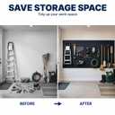SMARTSTANDARD Black 4x8FT Slatwall Panels, PVC Slat Wall Panels for Storage