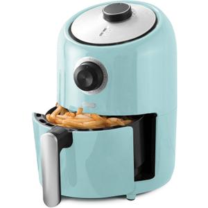 Dash Compact Air Fryer - Healthy Cooking with Auto Shut-Off Feature, Adjustable Temperature Control & Nonstick Fry Basket - Has AirCrisp Technology - 2 Quart - Aqua, 2qt