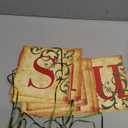 Christmas Decorations - Vintage Merry Christmas Banner - Retro Nostalgic Traditional Old Fashioned Victorian Xmas Holiday Clearance Decor for Indoor Home Office Fireplace Mantle Farmhouse