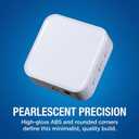 MP3 Player: Portable, Screen-Free, with Wired Headphones & Speaker Play. with 4GB Memory Card (Stores 500+ Songs), HD Resin Panel, Ideal Student Gift. (Pearlescent White)