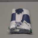 DII Cabana Stripe Outdoor Zippered Tabletop Collection, Stain/Wrinkle Resistant & Waterproof, 60 x 120, Nautical Blue