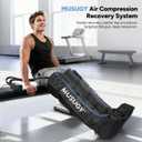 Sequential Leg Compression Massager for Circulation : Full Leg Air Compression Boots for Massage Therapy & Fatigue Relief - 9 Intensity, 6 Modes, 3 Timers for Athletes, Runners, Gym (Medium)