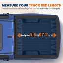 KUIPERAUTO 5.7FT Soft Tri Tonneau Cover Compatible for 2019-2026 Dodge Ram 1500 (Incl. 2019-2024 Classic & 2019-2026 New Body Style) W/o Ram Box