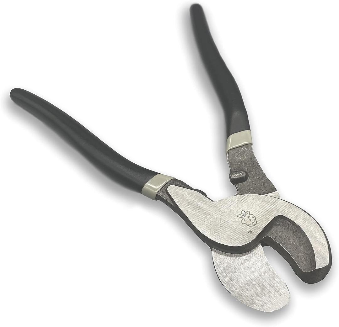 BOOSDEN Heavy Duty Cable Cutter, 10 inch High Leverage Pliers for Communications Cable Cutting