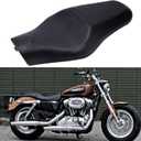 Brown Crocodile Leather Motorcycle Front Driver Rear Passenger Two Up Leather Seat Cushion for Seventy-two XL1200V Sportster 883 Iron 883