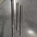 Tension Rods for Windows 28 to 48 Inch Silver Tension Curtain Rod Spring Rods No Drilling Pressure Tension Rods Adjustable Curtain Rods Expandable for Closet,Doorway