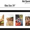 Americanflat 4x6 Collage Picture Frame - Fits 5 - Engineered Wood - Black, 8x24
