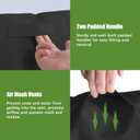 Air Conditioner Cover for Outside Units with Upgraded Fabric, Durable 600D AC Cover for Outdoor Air Conditioner, Fits up to 30W x 30D x 36H Inch Black